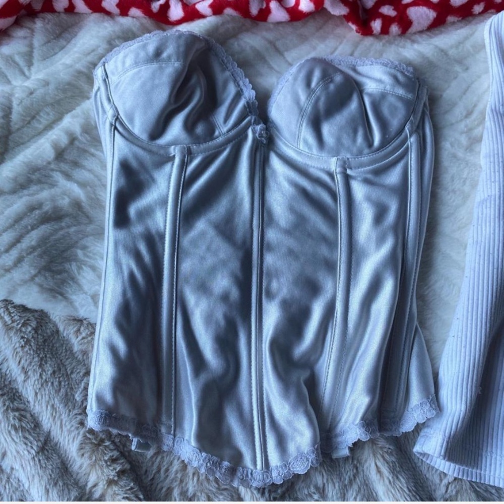 Elegant white corset Top